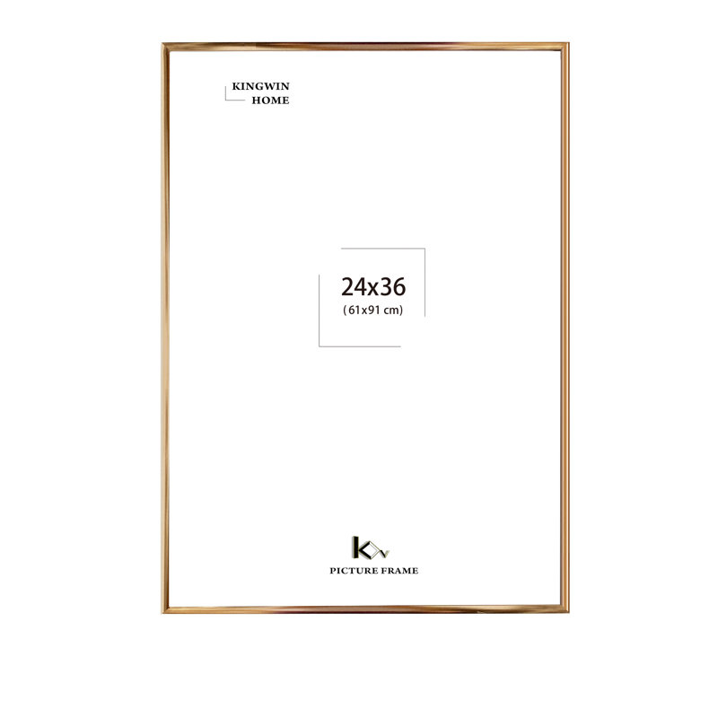 Cadre photo en aluminium Kingwin, Or rose