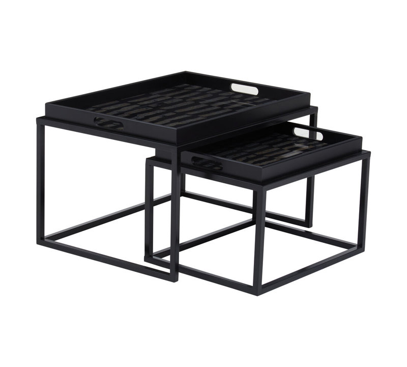 Glass Top Nesting Tables