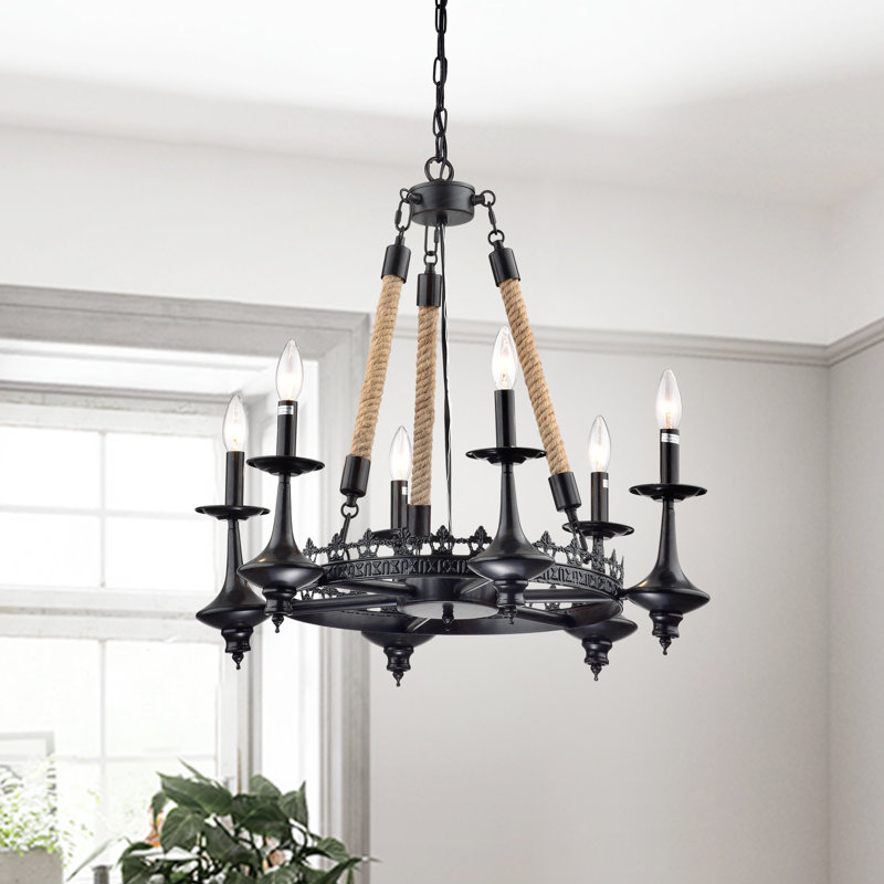 Lustree 6 lumières façon bougie/classique Eastcotts