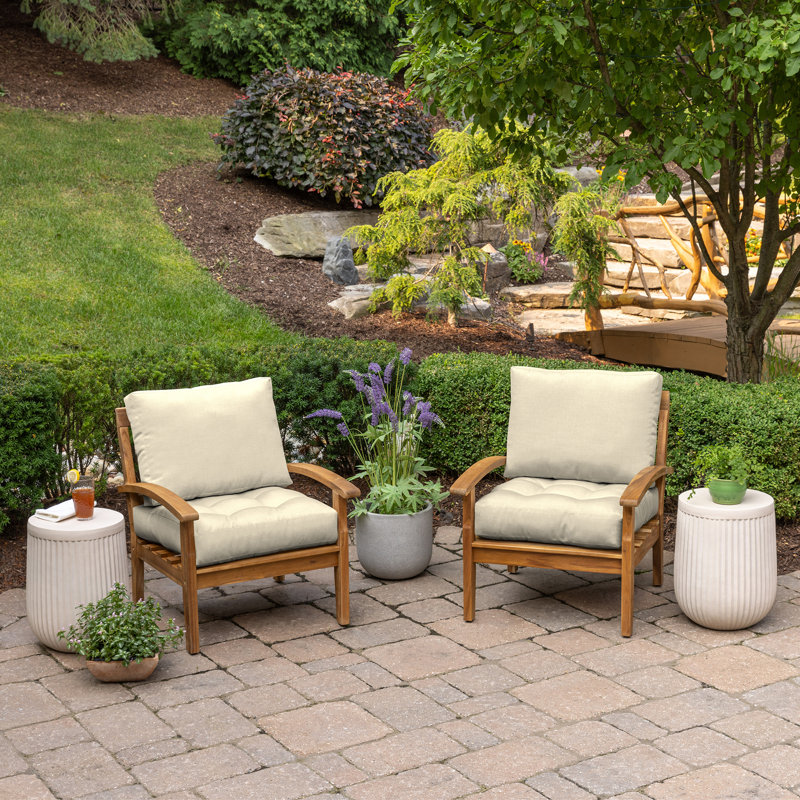 ARDEN Outdoor Lounge Chair 6" Cushion, Tan