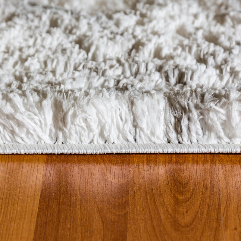 Ivoire géométrique/gris Tapis décoratif