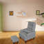 Fauteuil inclinable moderne avec coussin moelleux et siège de salon réglable à plusieurs angles