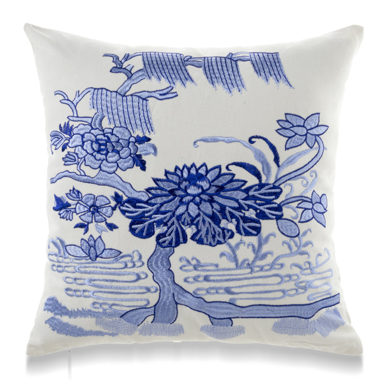  Coussin décoratif en coton Pottery, Polyester/ Bourre en polyester, H 18 po x l 18 po x P 3 po