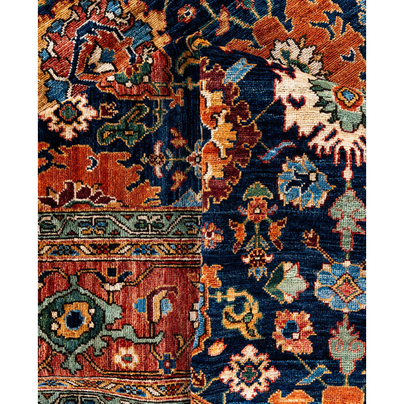 Serapi One-of-a-Kind 9' 2" X 11' 9" Hand Knotted Area Rug