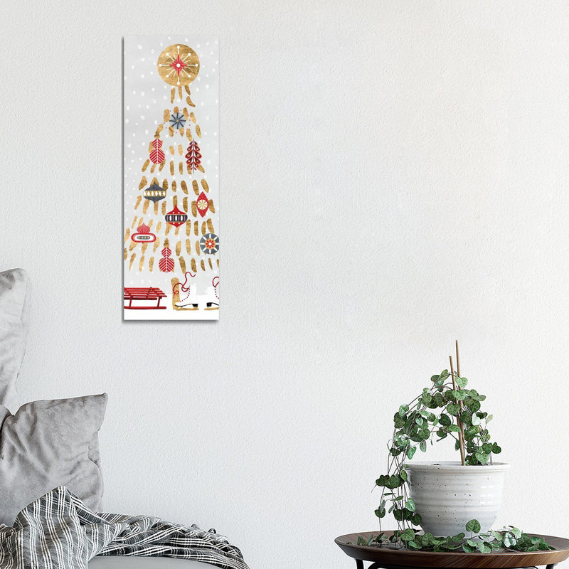 Christmas Chalet Collection B by Victoria Borges - Wrapped Canvas Print, 30.48 cm H x 91.44 cm W x 3.175 cm D