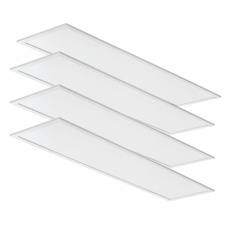 Panneau DEL 1 x 4 CPX, sortie de lumière réglable et CCT blanc, paquet de 4