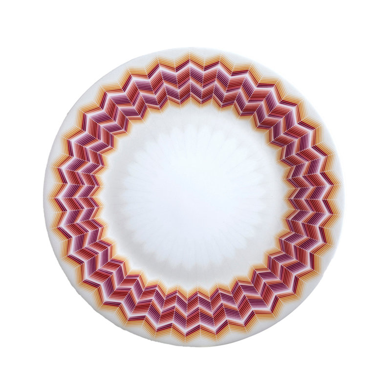 Ensemble de 156 assiettes à dessert Missoni Zig Zag Jarris, 2 pièces Diam. 8,5 po, Jarris 156