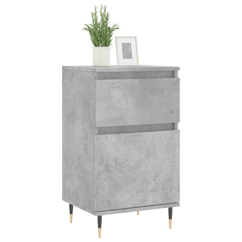 Mariss 1 - Drawer Chest of Drawers, Concrete Grey