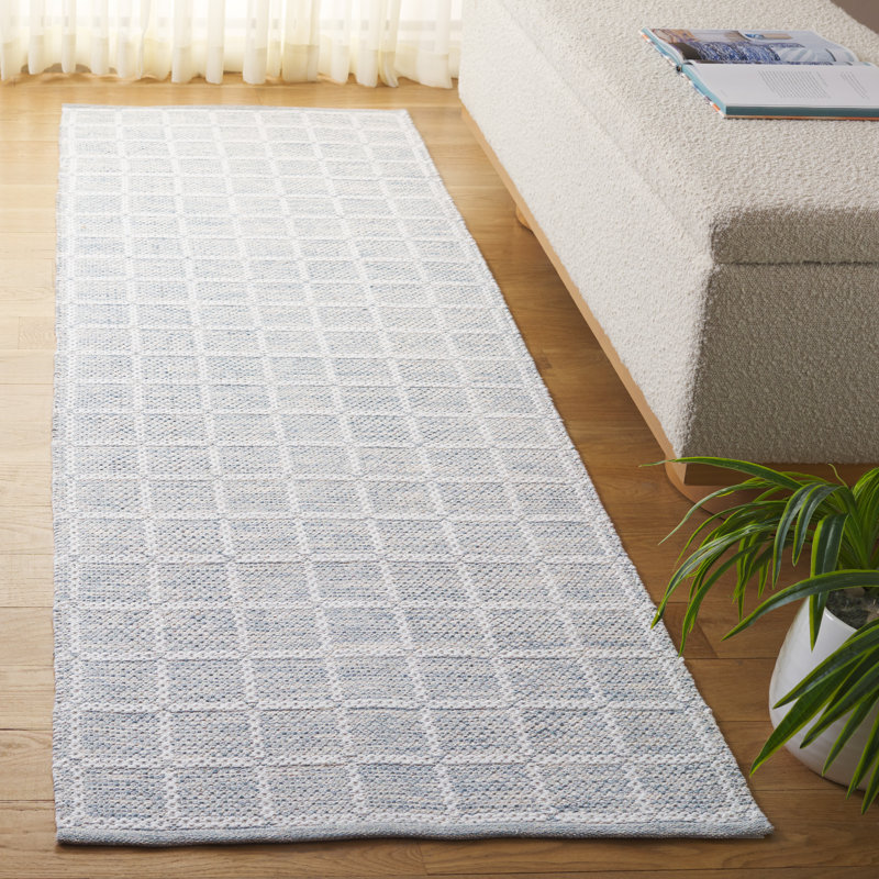Tapis gris / ivoire Mateja 977, Tapis de couloir 2 pi 3 po x 8 pi