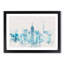 Manhattan New York Skyline Watercolour - Picture Frame Graphic Art Print-56738989-56738990