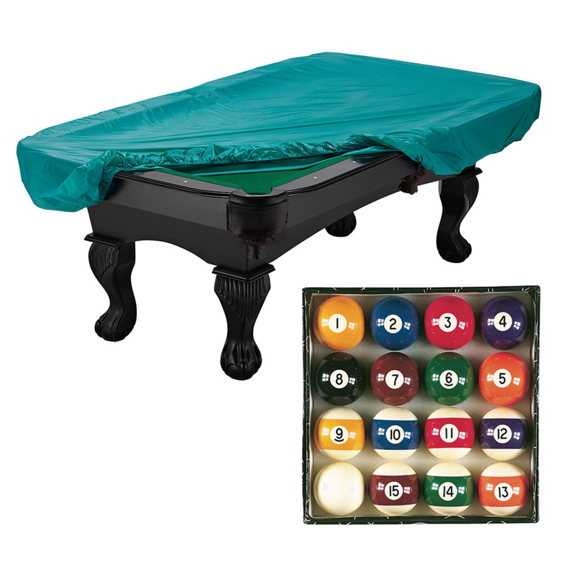 Viper 2.25" Multicolor Resin Pool Ball Set with Table Cover