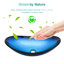 Lavabo pour salle de bain: lavabo vasque bleu avec bonde escamotable, verre trempé, forme de bateau au-dessus du comptoir, pratique et joli décor côtier