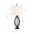 Ensemble de 2 lampes de table en métal Burholme