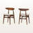 Chanlee 6-Pc Walnut Solid Wood Rubberwood Dining Set in, 29.06'' H X 20.28'' W X 16.38'' D