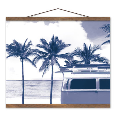 «Surfboard Van», reproduction suspendue sur toile