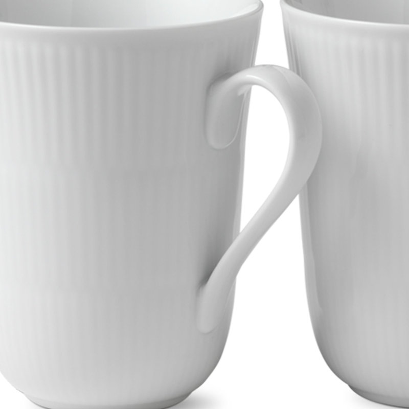 Royal Copenhagen White Fluted 11.159 oz. Mug