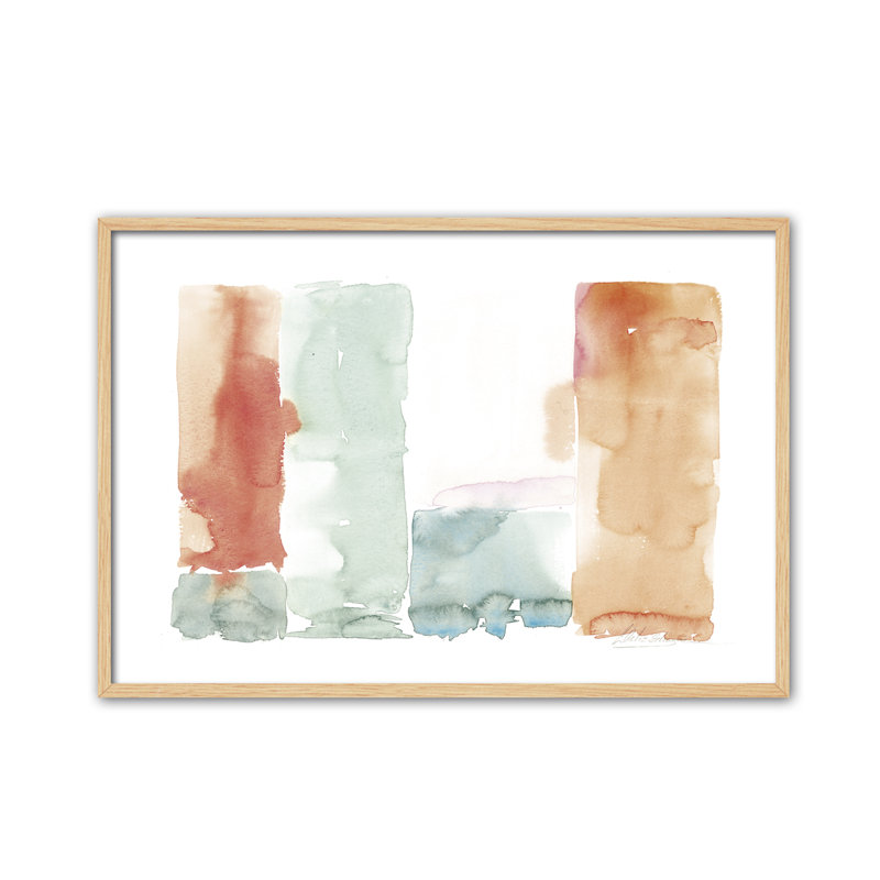 Abstract Abstracto Dubai by César Ortiz Echagüe - Single Picture Frame Painting, 80cm H x 120cm W x 3cm D