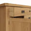 Gwenaelle Fully Assembled Solid Wood with Oak Veneer 6 Drawer Large Sideboard Storage Unit