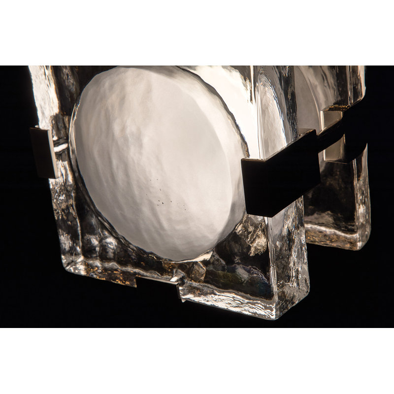 Bourne 1 - Light LED Flush Mount, Polished Nickel