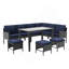 Ensemble de 7 pièces de mobilier d'extérieur pour petit patio-832249125