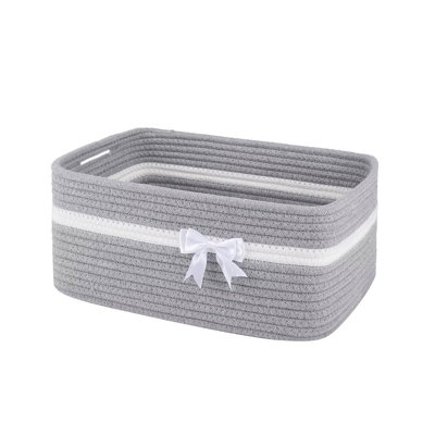 Cotton storage basket Holiday Gift Storage Basket With Packaging Woven Storage Bin