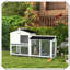 Cage en bois avec plateau rabattable