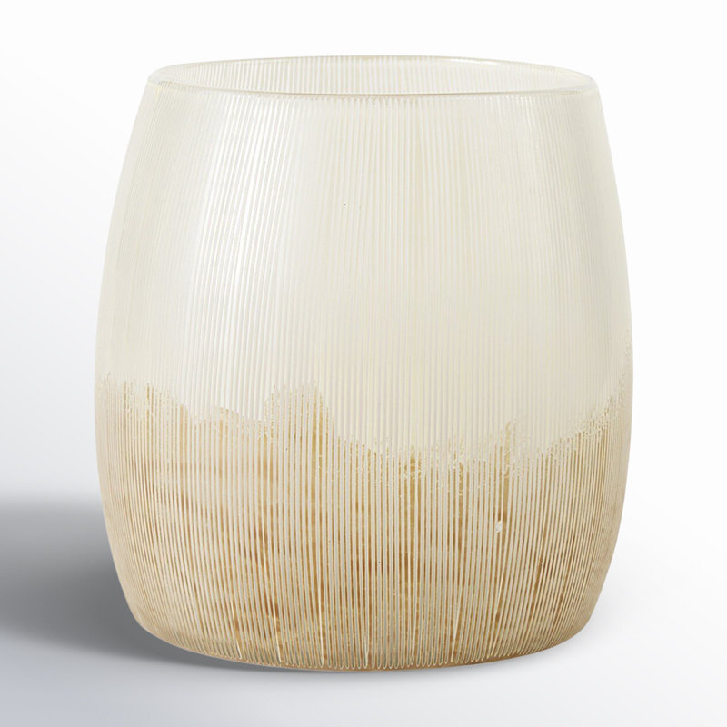 Rolf Glass Table Vase, 9" H x 8.6" W x 8.6" D