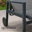 Chaise longue inclinable longue de 76,77 po Jahnya-89518096