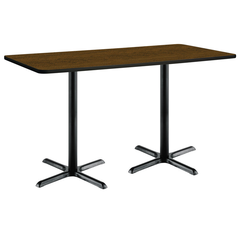 Ensemble de table de salle à manger et de chaise L 72 po, Noyer, H 42 po x l 30 po x L 72 po