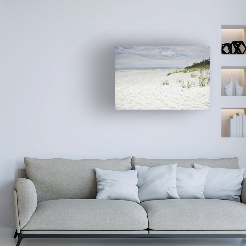 Art mural sur toile tendue - Mary Lou Johnson «Beach Solitude», art mural pour salon, chambre à coucher ou bureau - 22 x 32