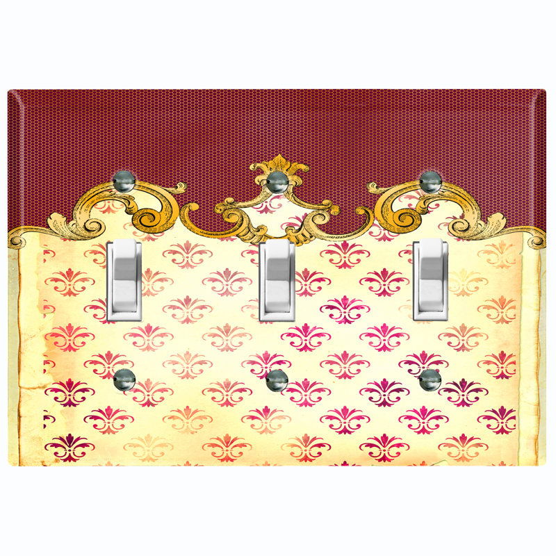 Patterned 3 - Gang Standard Wall Plate