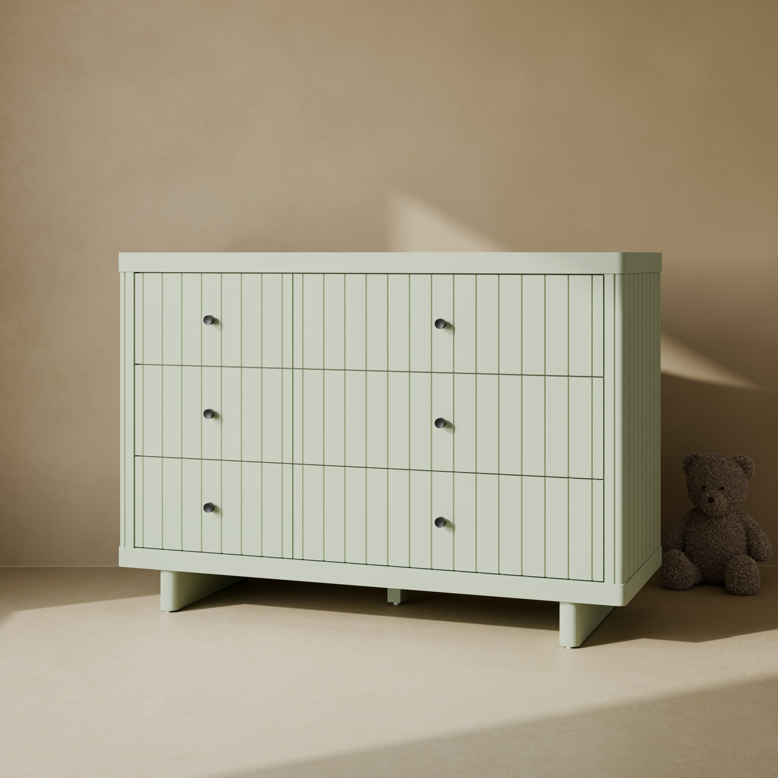 Kyoto 6 Drawer Dresser, Sage