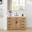 Gavino 48 " W Freestanding Standard 1 Single Vanity Bathroom Vanity With Stone Top-735878091-735878090