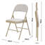 Fabric Padded Stackable Folding Chair Folding Chair-1710247560