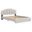 Lit plateforme tapissier Teddy-1132650830