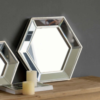 Glass Hexagon Mirror