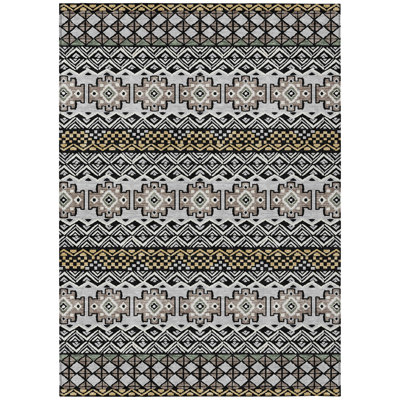 Machine Washable Indoor/Outdoor Chantille ACN2760 Striped Rug