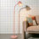 Lampe sur pied à DEL 1 lumière à intensité variable avec abat-jour conique Zoey