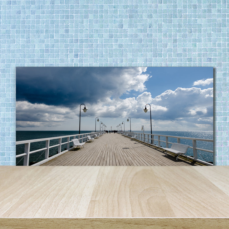 50cm W x 100cm L Glass Peel and Stick Panel