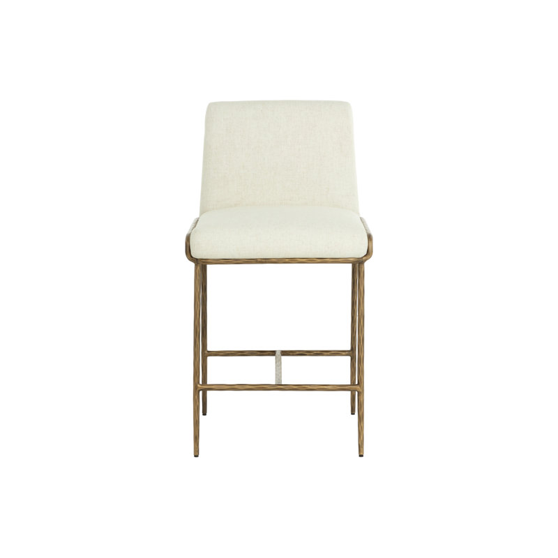 Lathan Upholstered Stool, Cream