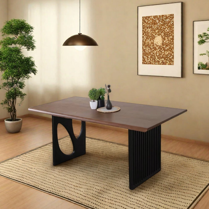Novel Multi-functional Solid Wood Large Table, 29.52"H x 62.99"L x 27.55"W