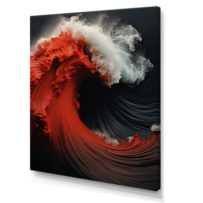 " Red White Wave Colorful Wonder "
