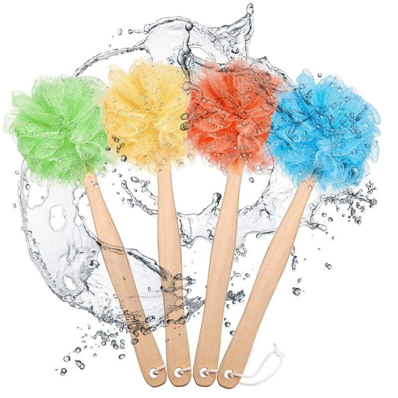 4-pack Loofah Back Scrubber Set