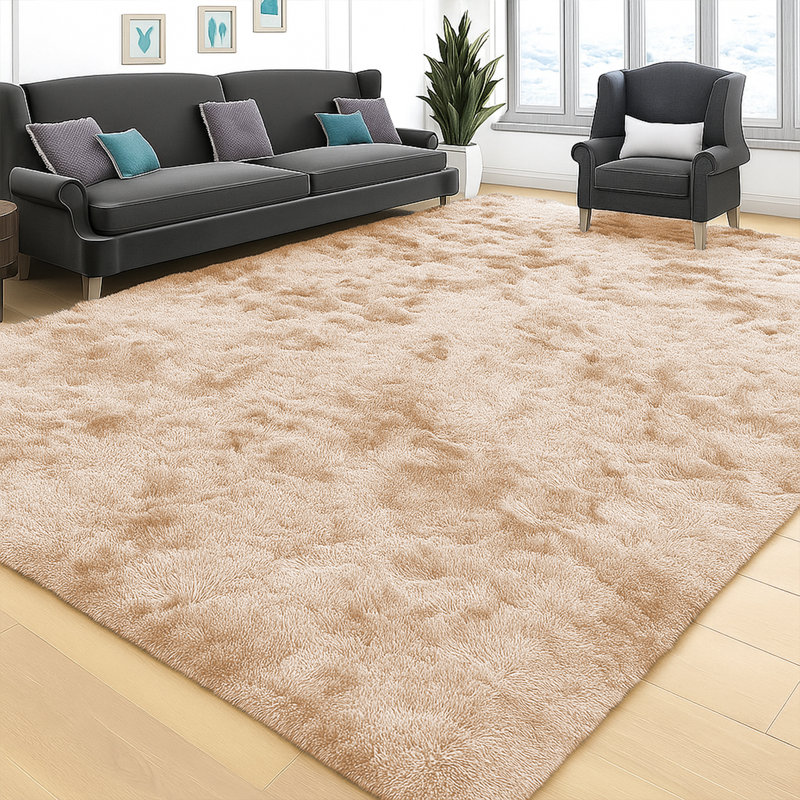 Joyan Deep Pile Fluffy Shaggy Area Rug for Indoor/Outdoor Use, Runner 60 x 220cm