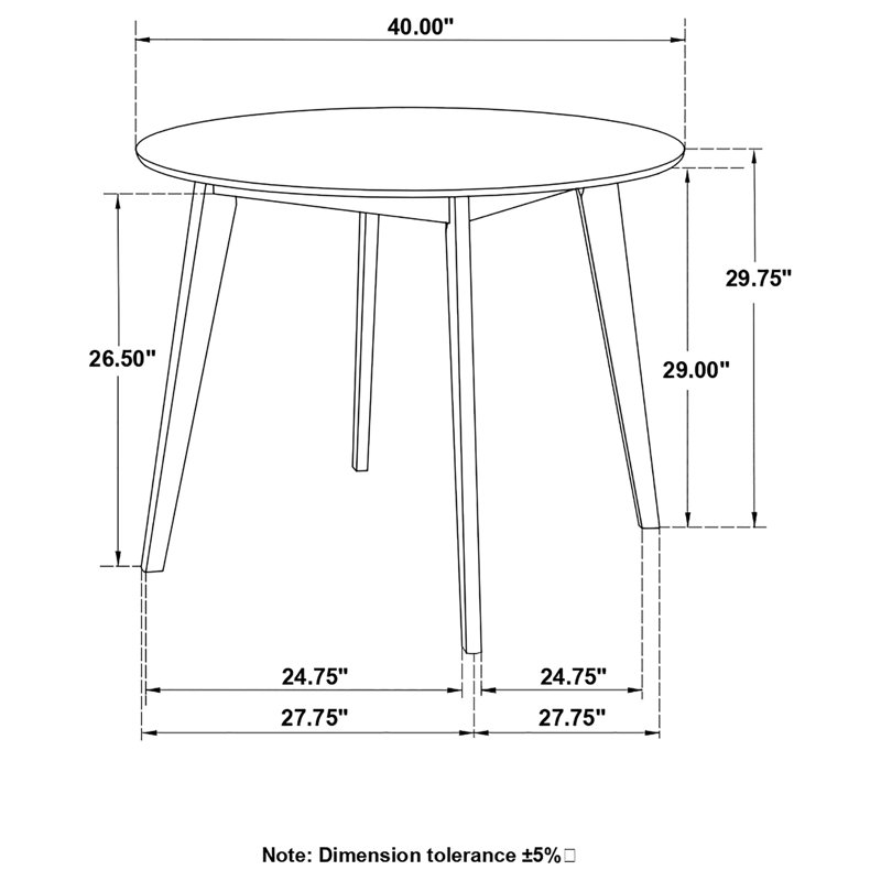Table de salle à manger ronde Beverely