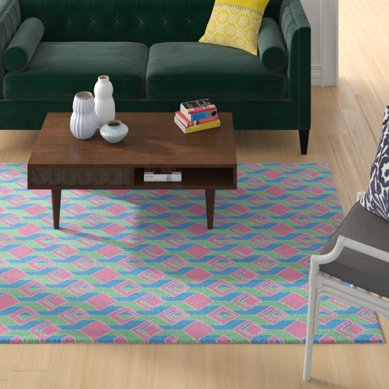 Jordao Geometric Indoor Rug, Rectangle 5' x 7'
