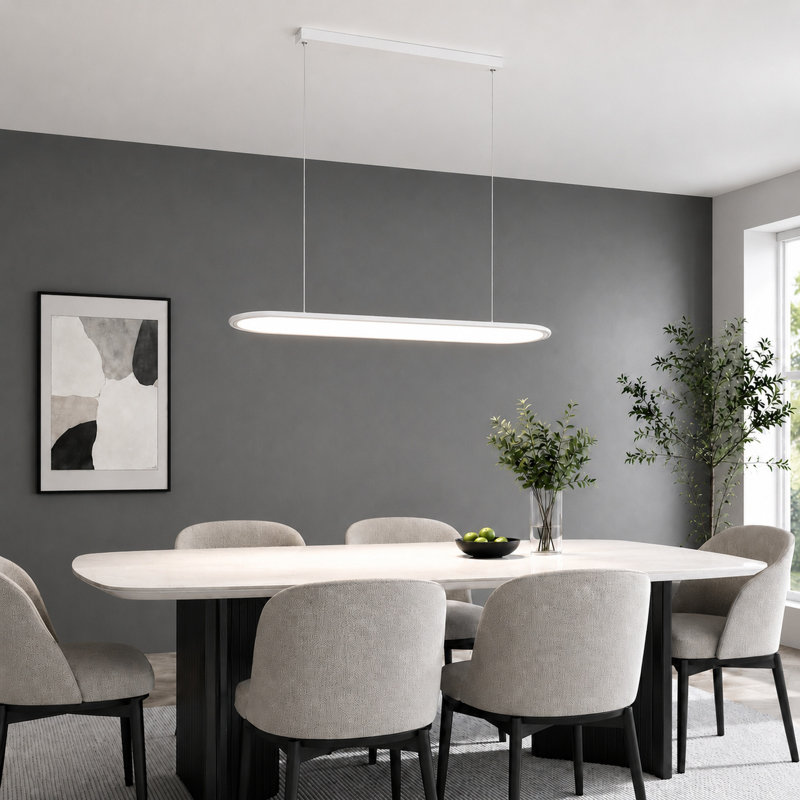 1 - Light Modern Linear Led Dimmable Pendant Light