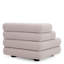 Outdoor Modular Sofa Malaga Mauritius Light Grey - Left