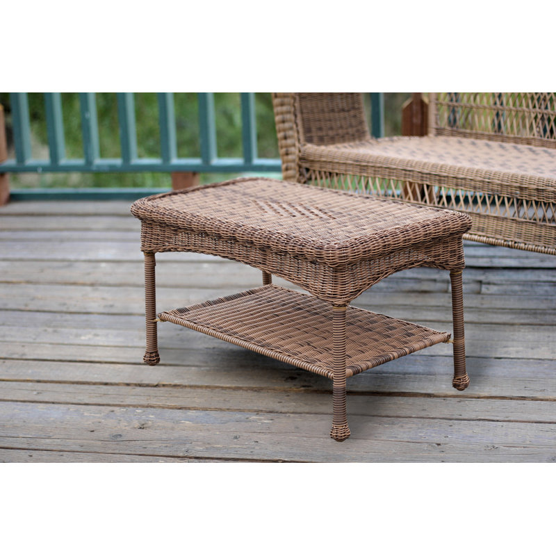 Cecilton 4 Piece Rattan Sofa Seating Group , Honey, Ivory