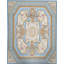 Hand-Knotted High-Quality Blue and Blue Area Rug